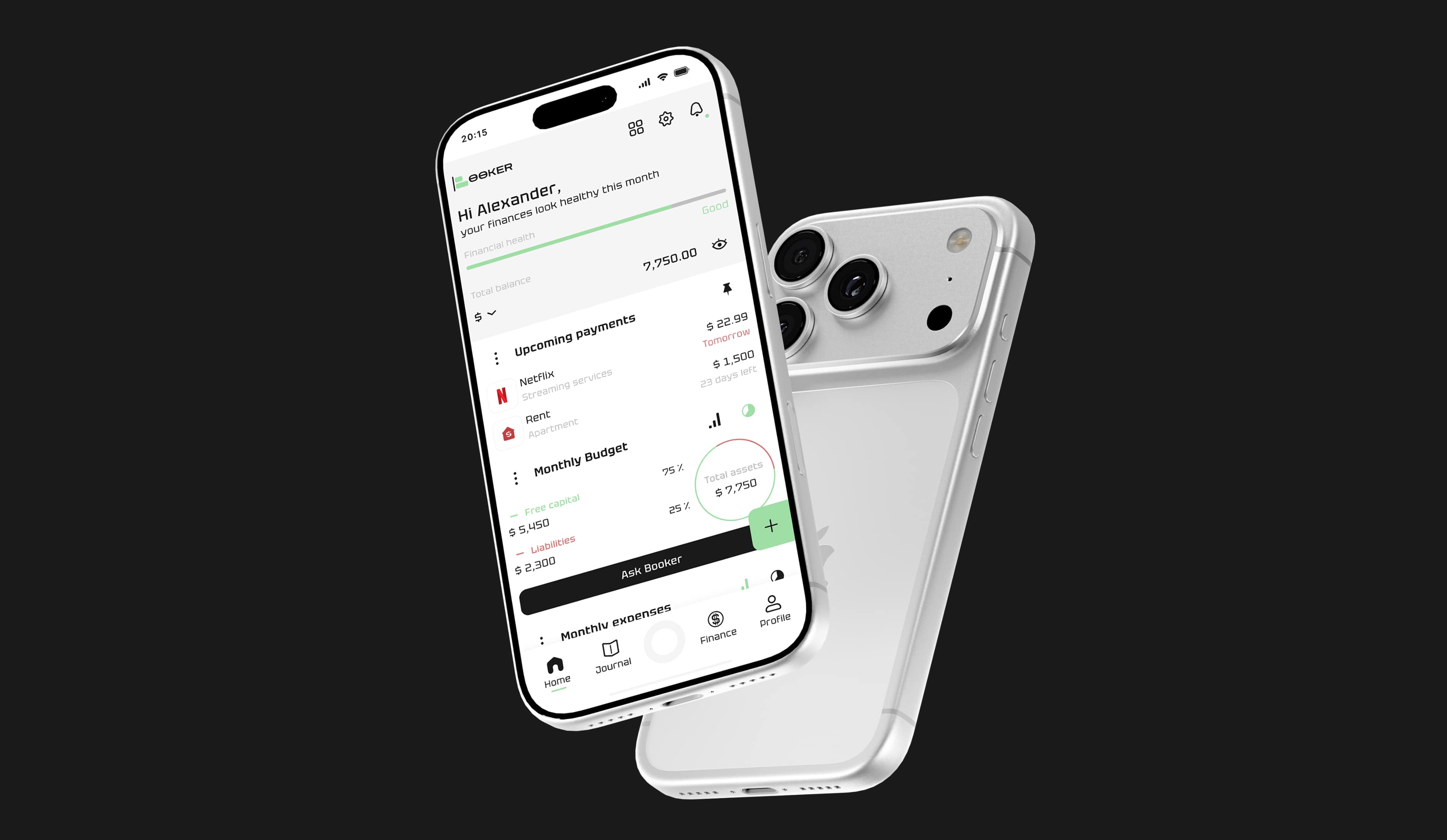 Booker App Interface