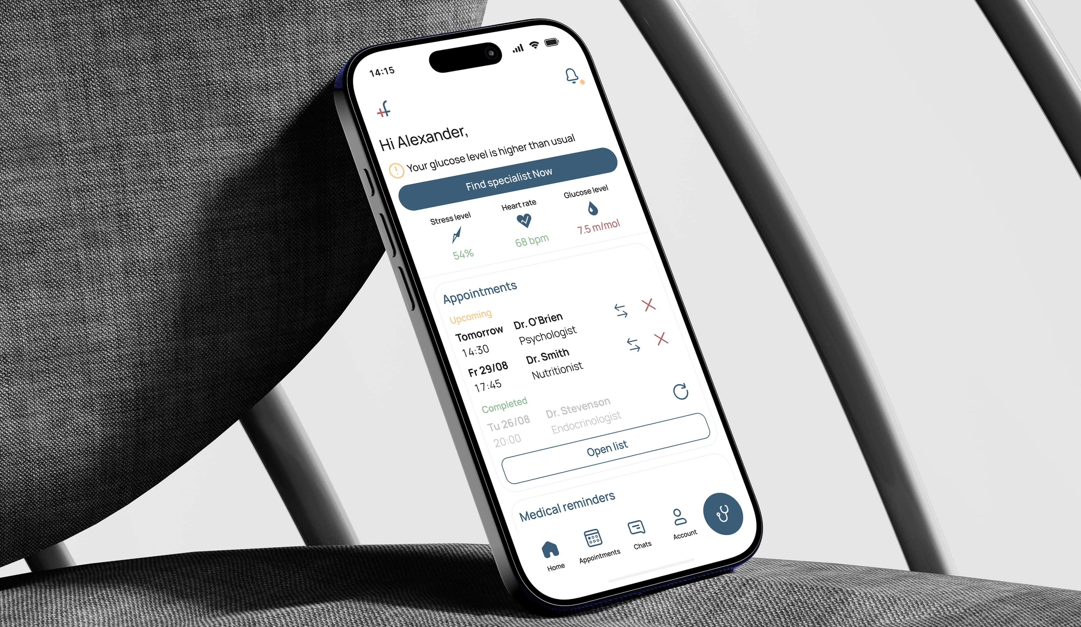 HealthFlow App Interface